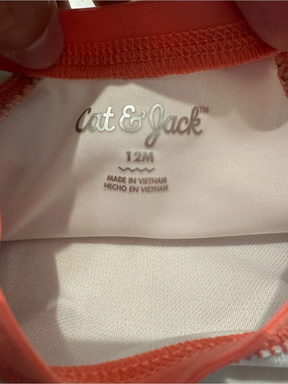 Cat & Jack swimsuit 2 pc 12 mos